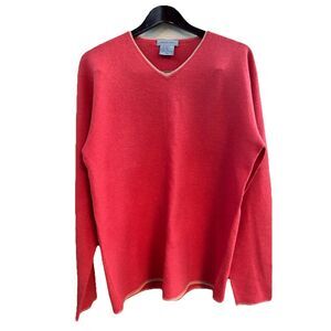 nicole farhi pullover‎ Sweater Women  100% Wool  Size Large Orange